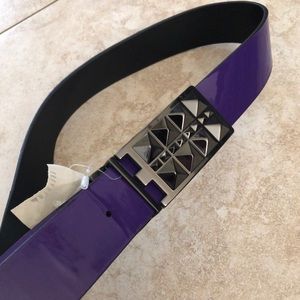 Y2K purple belt with buckle